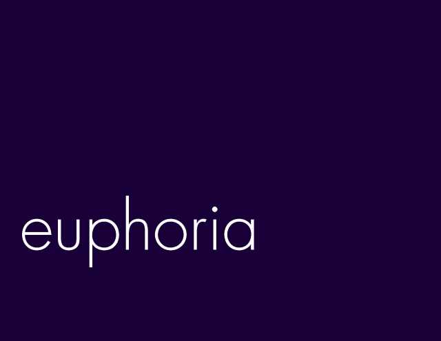 Cover page says 'euphoria.'