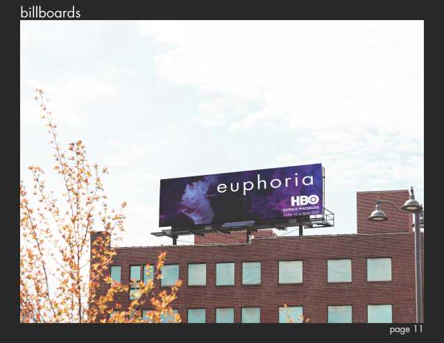 The second billboard as seen on top of a building.